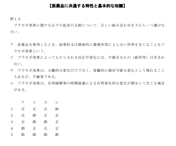 登録販売者試験R6第1章の１３