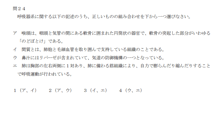 登録販売者試験問問24